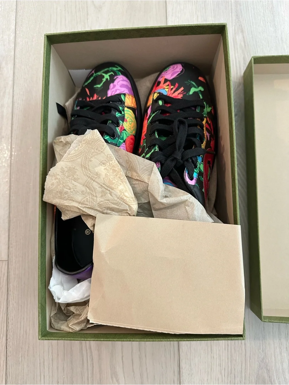 Gucci x Ken Scott Infinity Jenni 50 Floral Sneakers Size 38
